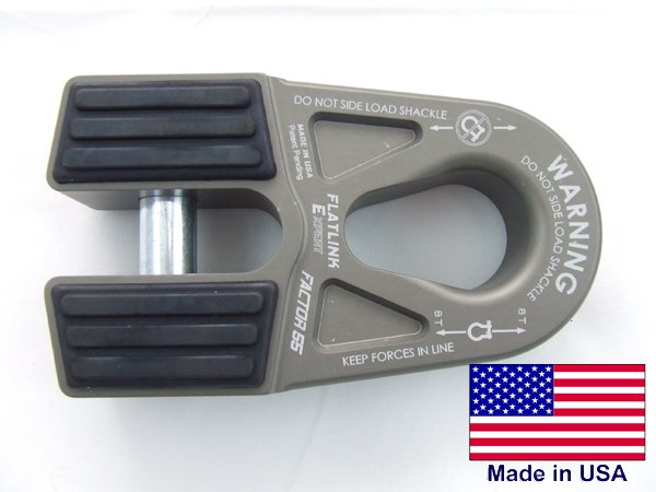 ~(1 lbs. 5X5X5)~ FLATLINK E EXPERT WINCH SHACKLE MOUNT  GRAY