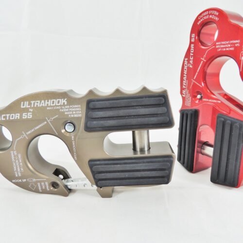 00250-06.jpg ~(2.2 lbs. 7X5X3)~ ULTRAHOOK WINCH HOOK WITH SHACKLE MOUNT GRAY