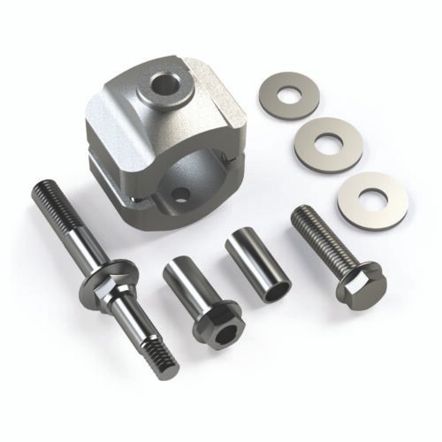 ~(2 lbs. 8X3X3)~ JK Steering Stabilizer Bracket kit (Stock Tie Rod)