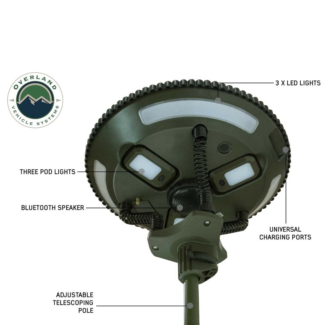 UFO Solar Light Light Pods & Speaker - Camping Light Overland Vehicle Systems - Image 9
