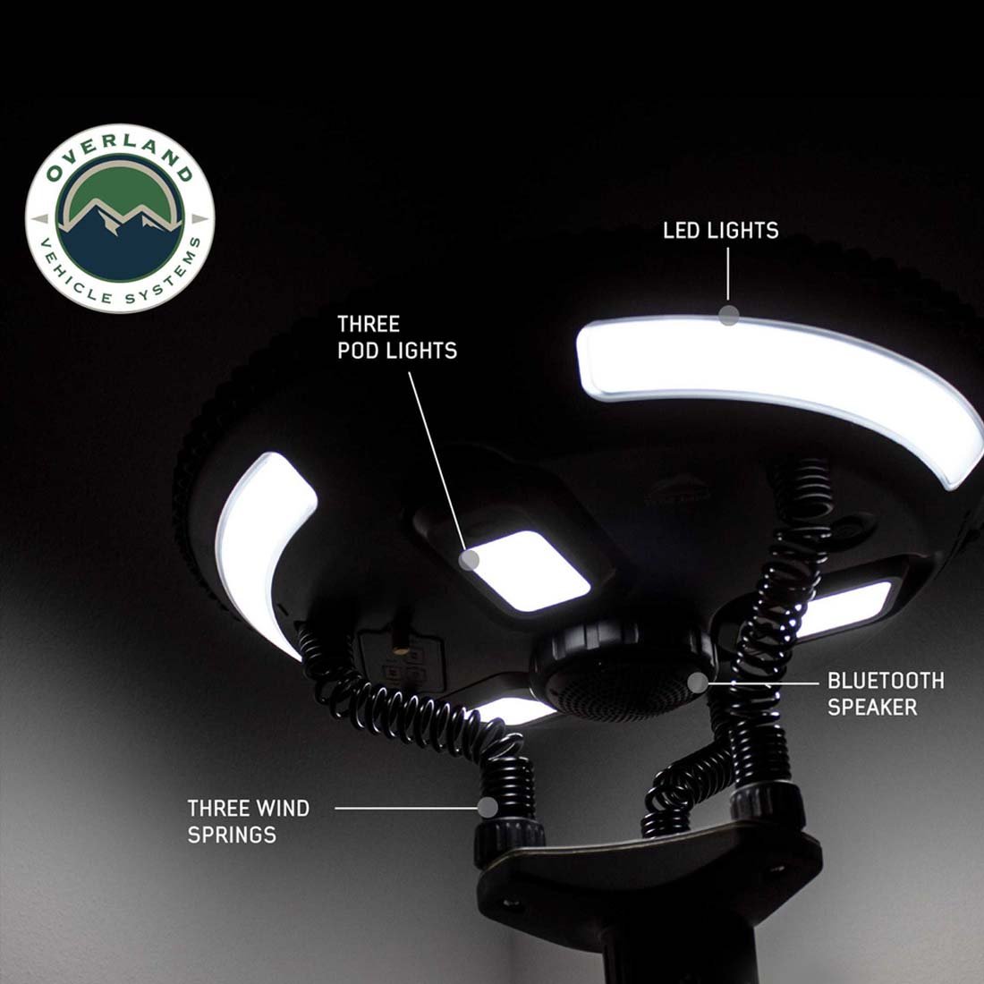 UFO Solar Light Light Pods & Speaker - Camping Light Overland Vehicle Systems - Image 11