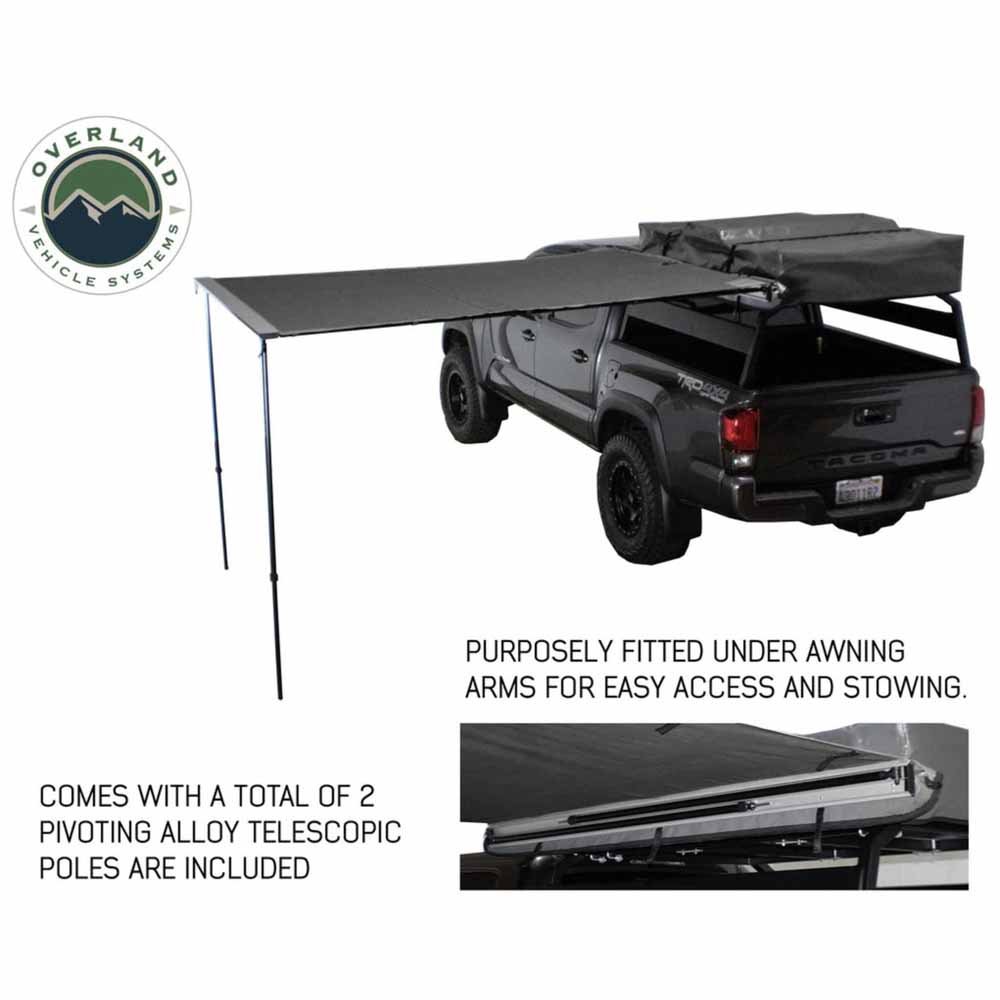 Nomadic Awning 2.5 - 8.0 ft. with Black Cover Overland Vehicle Systems - Image 4