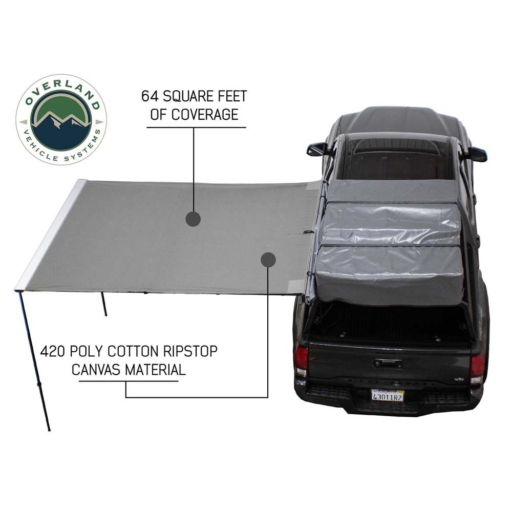 Nomadic Awning 2.5 - 8.0 ft. with Black Cover Overland Vehicle Systems - Image 3