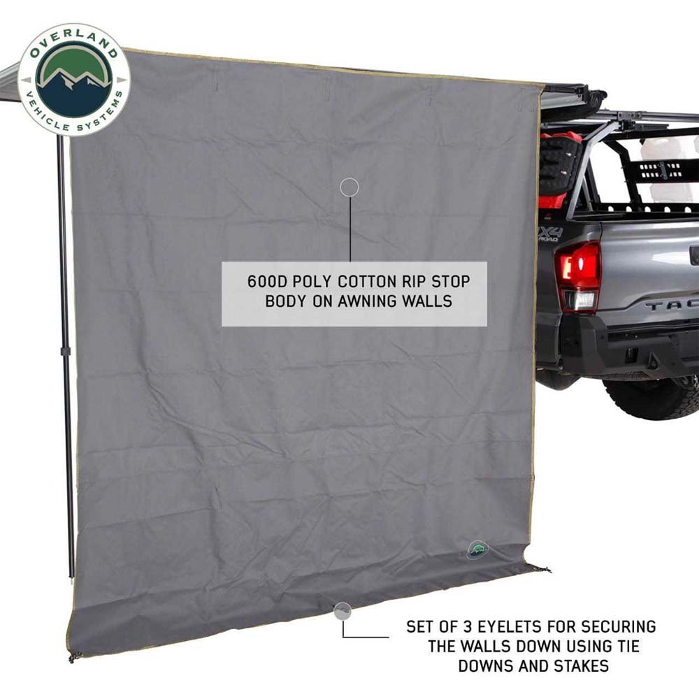 Overland Vehicle Systems Nomadic 6.5 inch Awning Shade Wall Overland Vehicle Systems - Image 2