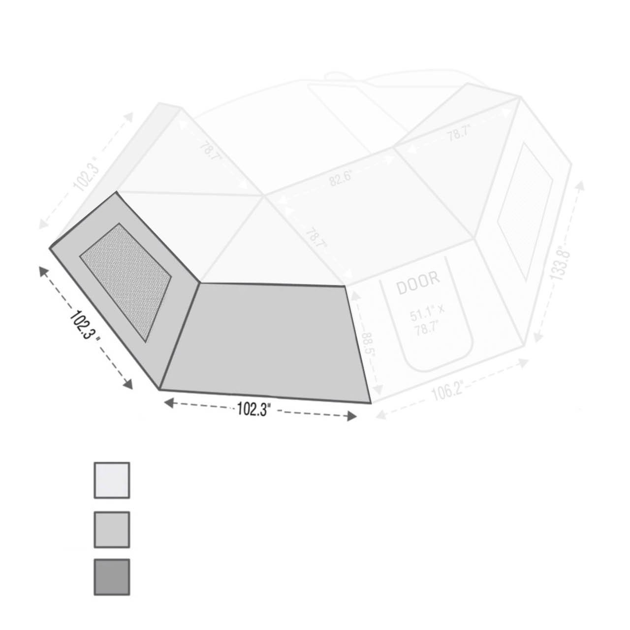 18139910_3-HYDZ.jpg Nomadic Awning 270 Awning Side Wall - Shop Now Overland Vehicle Systems