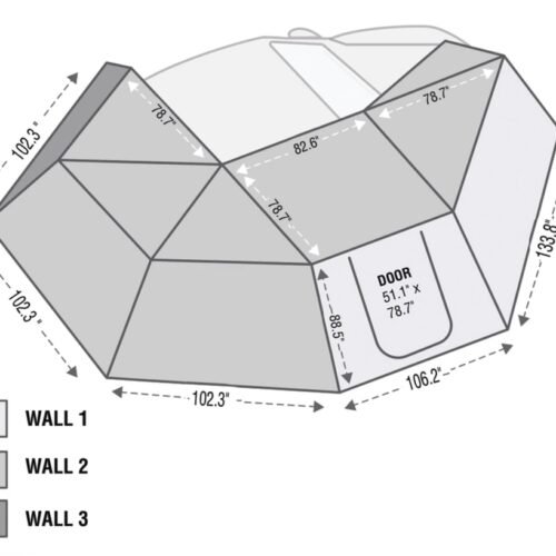 18149909-HYDZ.jpg Nomadic 270 Awning Wall Kit Enhance Your Outdoor Experience Overland Vehicle Systems