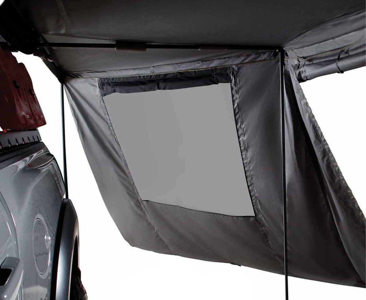 HD Nomadic 180 - LTE Awning Wall, Universal, Grey Body, Green Trim W/Storage Bag Overland Vehicle Systems - Image 4