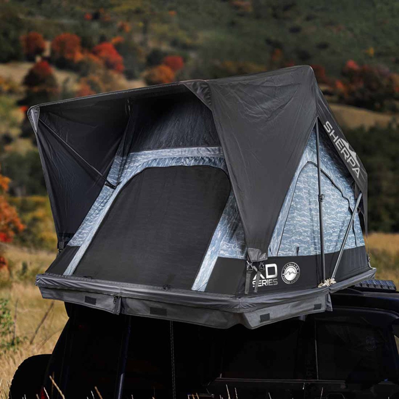 XD Sherpa Solo - Soft Sided Roof Top Tent, 1 Person, Grey Body and Black Rainfly Overland Vehicle Systems - Image 15