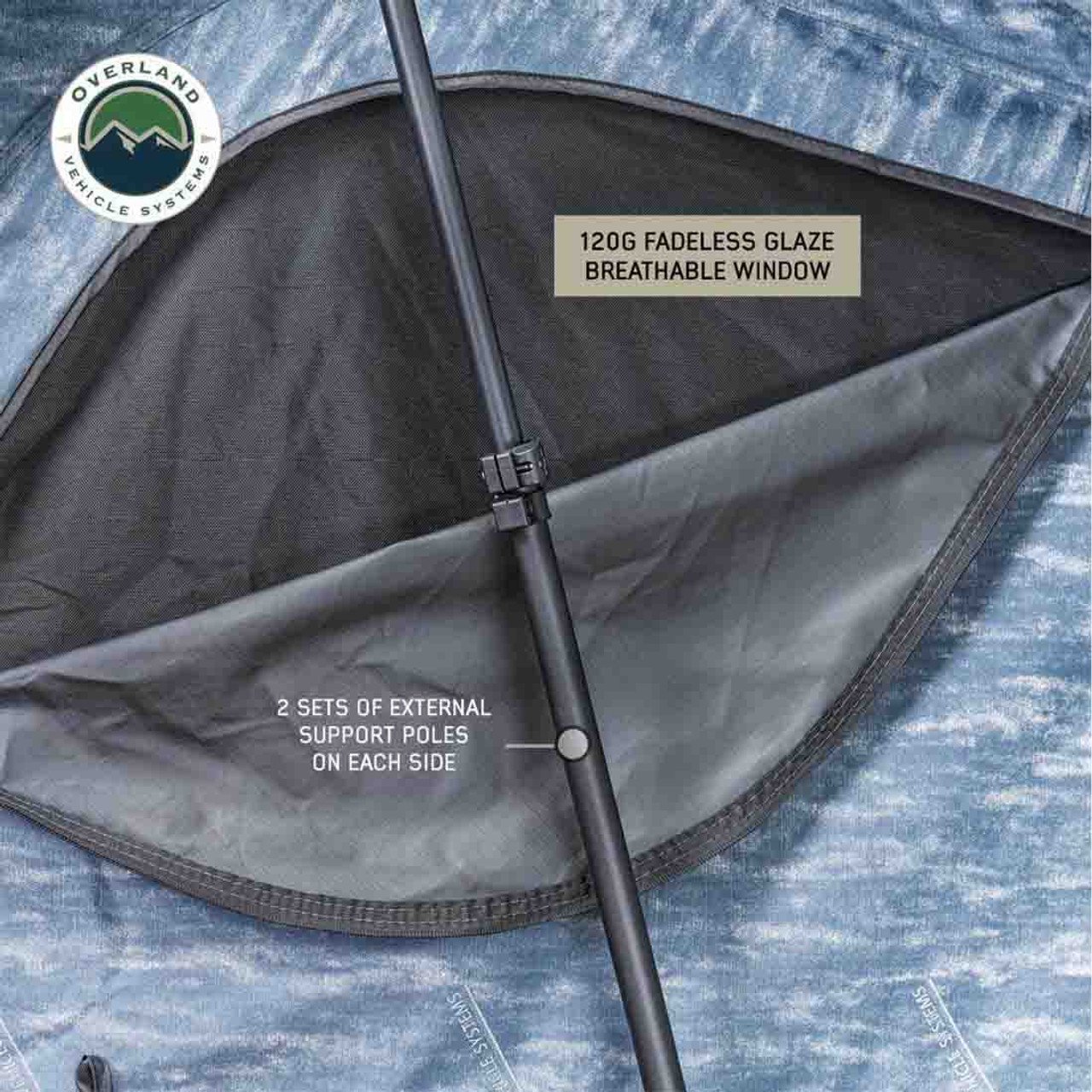 XD Sherpa Solo - Soft Sided Roof Top Tent, 1 Person, Grey Body and Black Rainfly Overland Vehicle Systems - Image 7