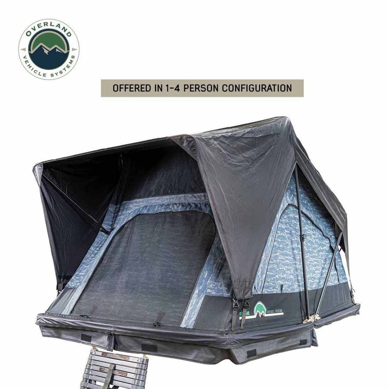XD Sherpa Solo - Soft Sided Roof Top Tent, 1 Person, Grey Body and Black Rainfly Overland Vehicle Systems - Image 11