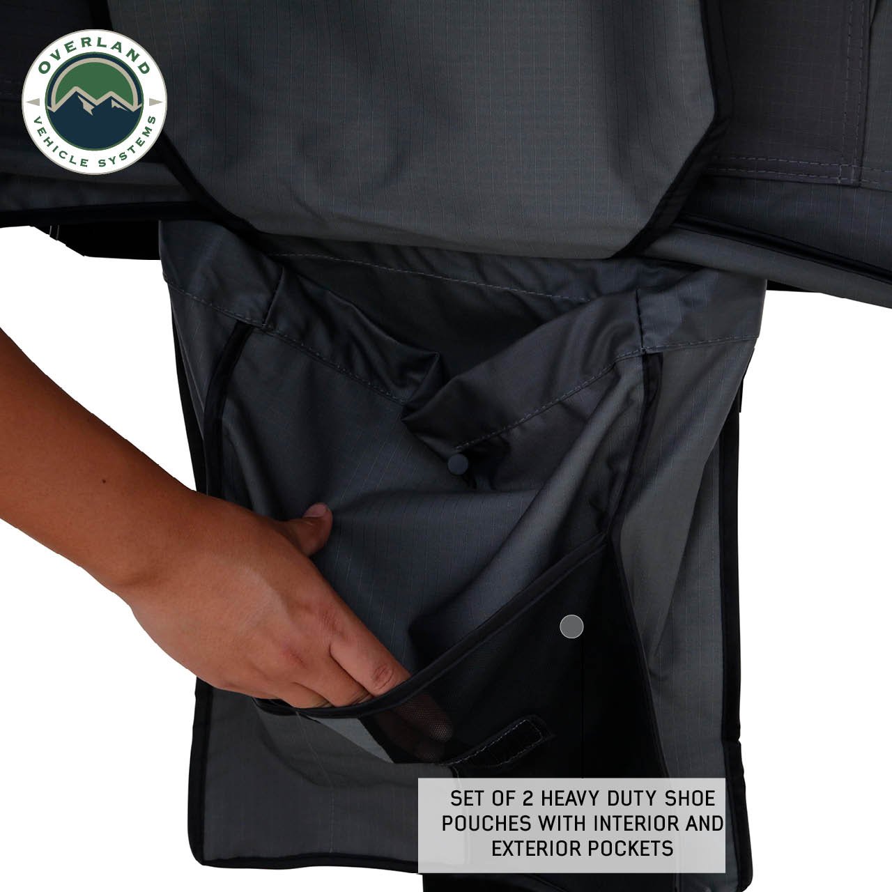 Best Roof Top Tent 3 Person Nomadic 3 Ext. Roof Top Tent Overland Vehicle Systems - Image 8