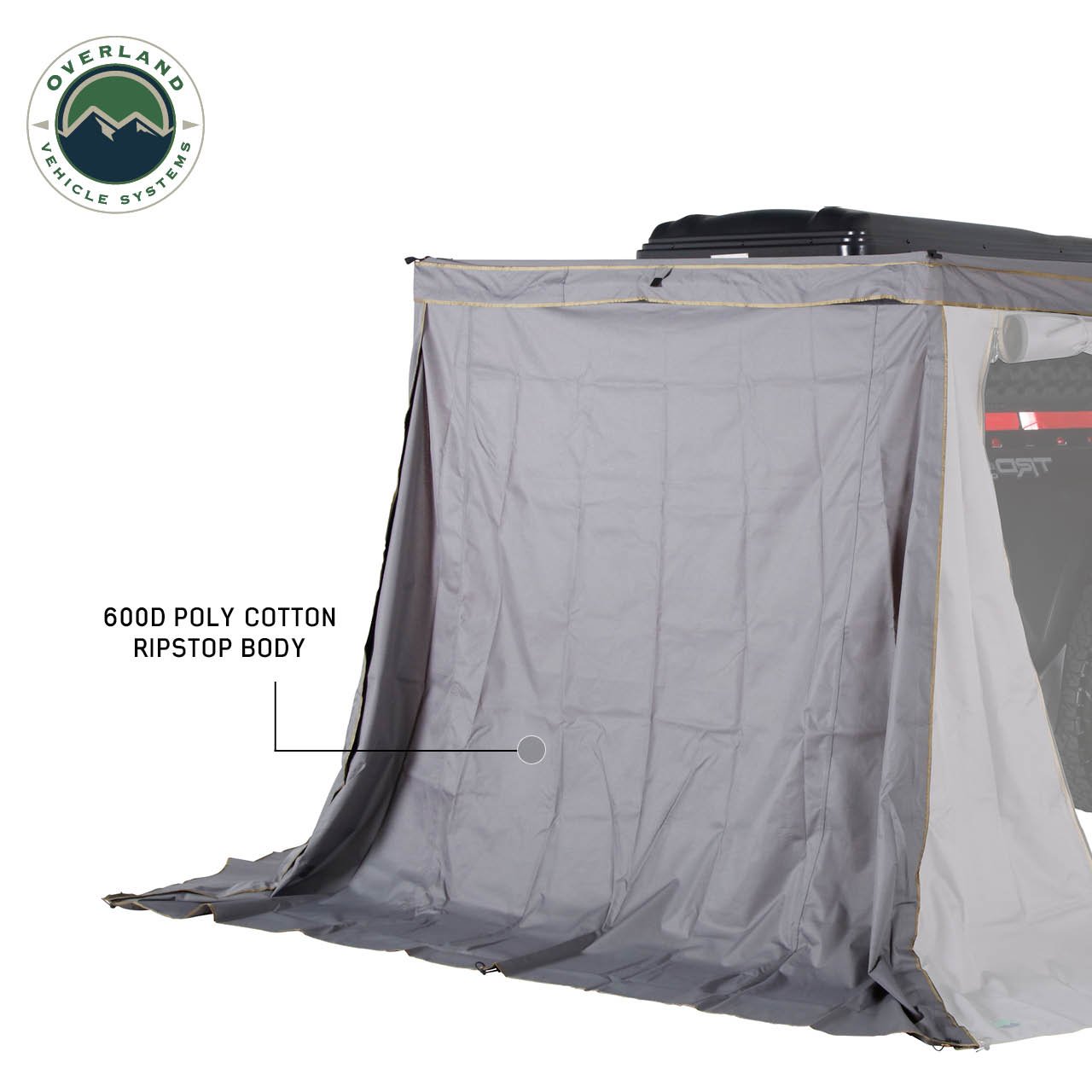 Nomadic 270 LTE Awning Passenger Side Walls 3 and 4 Overland Vehicle Systems - Image 2
