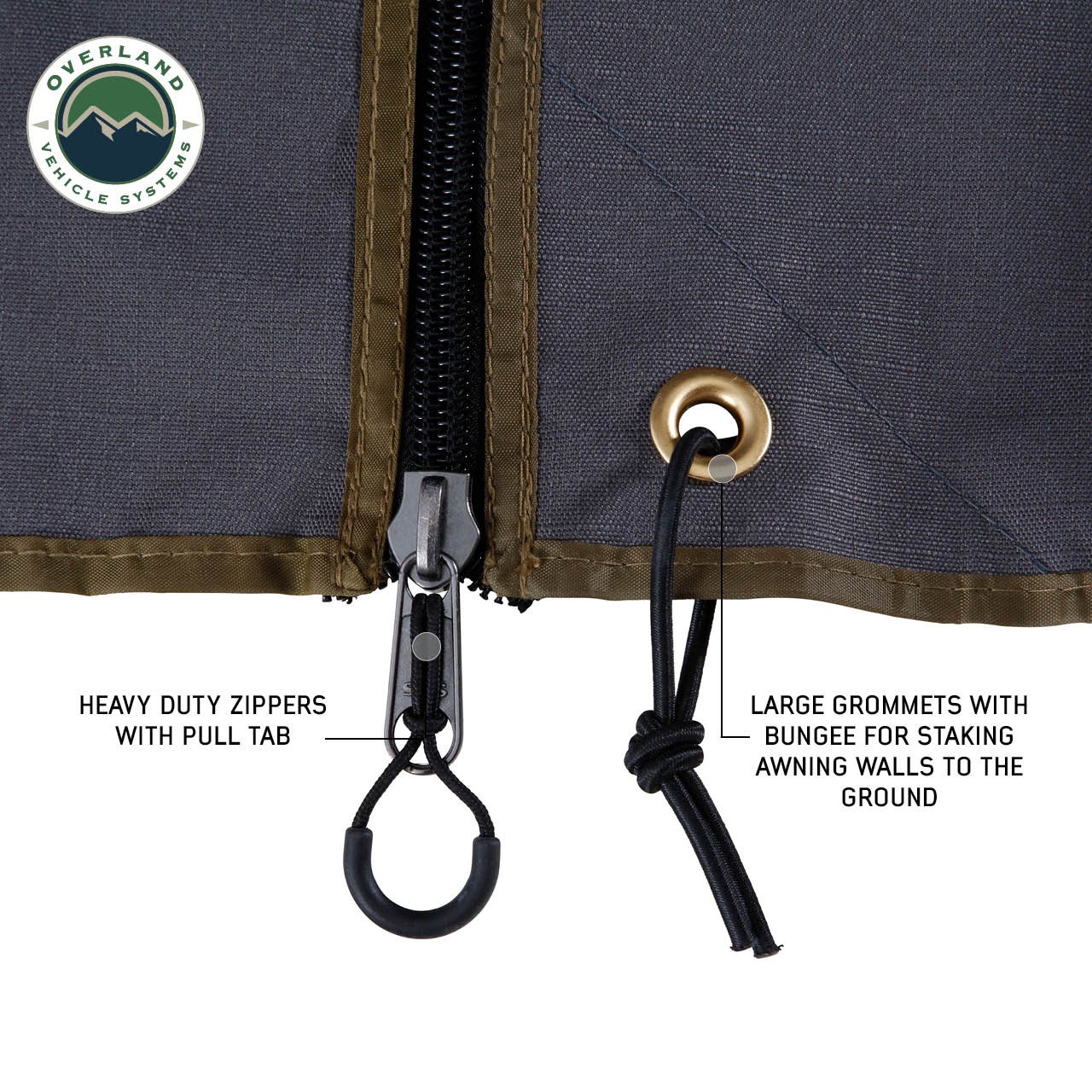 Nomadic 270 LTE Awning Passenger Side Walls 3 and 4 Overland Vehicle Systems - Image 4