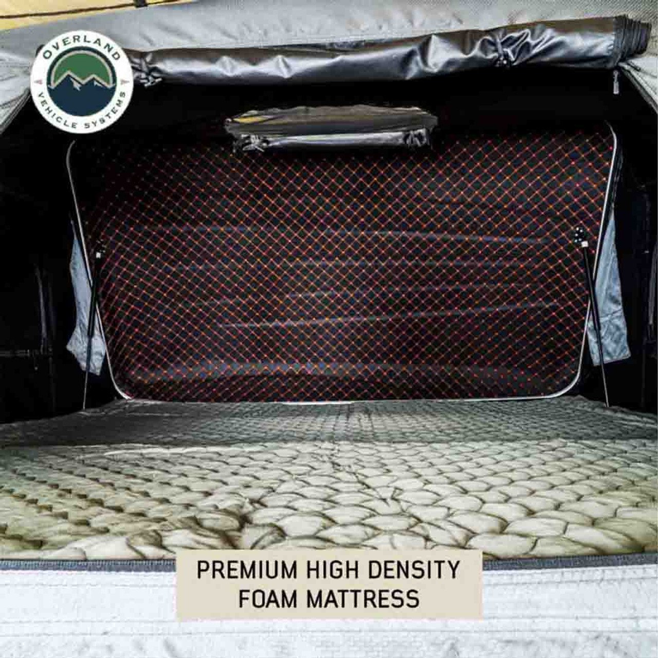 HD Bundu 4 - Hard Shell Roof Top Tent, 4 Person, Grey Body and Black Rainfly Overland Vehicle Systems - Image 2