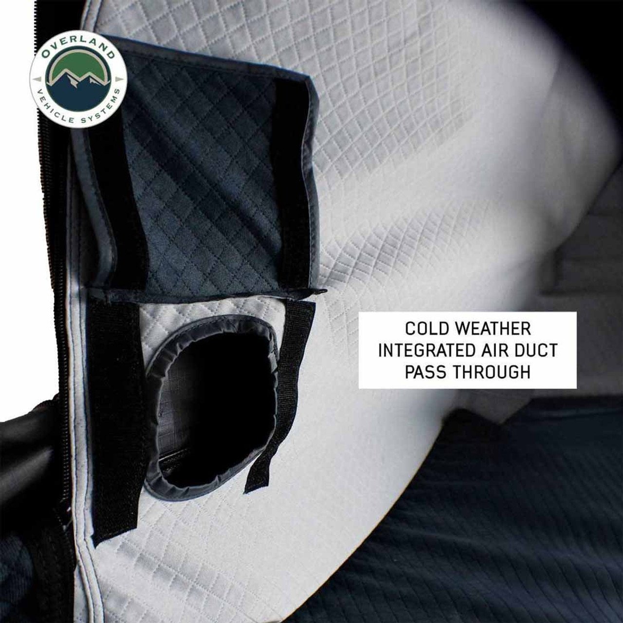 XD Everest 2 - Cantilever Aluminum Roof Top Tent, 2 Person, Grey Body and Black Rainfly Overland Vehicle Systems - Image 5