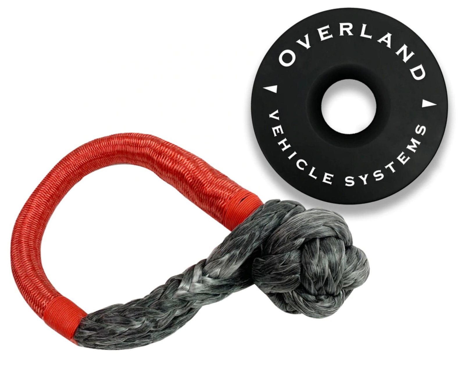 Soft Shackle Recovery Ring Combo Pack - 45,000 lb - Black Overland Vehicle Systems
