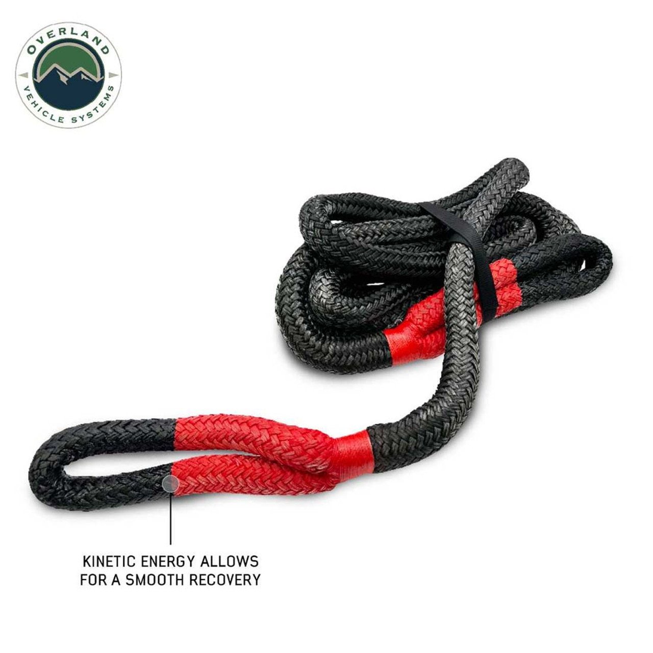 Brute Kinetic Recovery Rope 1 1/4 Inch x 30 Foot With Storage Bag Overland Vehicle Systems - Image 2