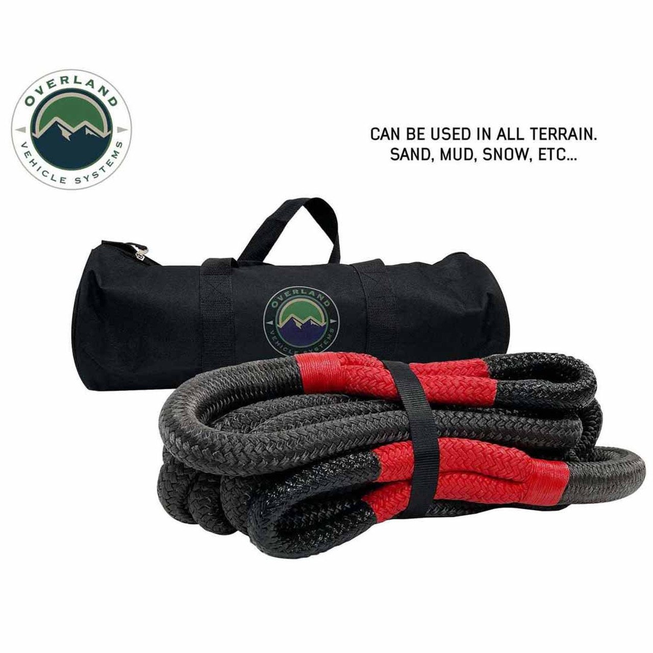 Brute Kinetic Recovery Rope 1 1/2 Inch x 30 Foot With Storage Bag Overland Vehicle Systems - Image 6