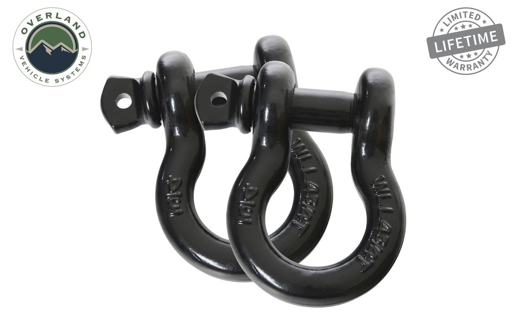 Recovery Shackle 19010201 3/4 4.75 Ton Black Sold In Pairs Overland Vehicle Systems - Image 5
