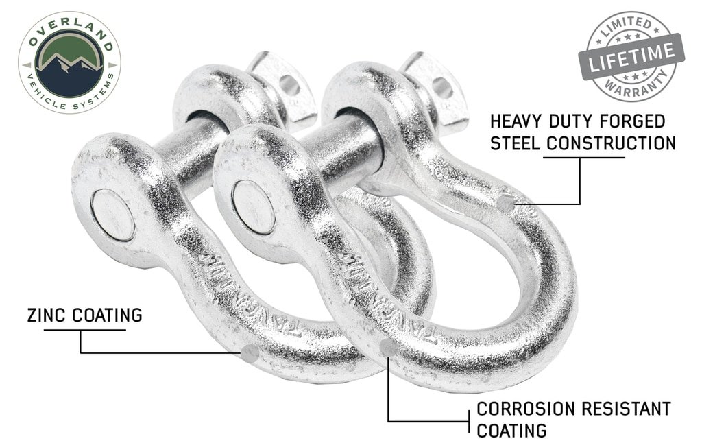 Recovery Shackle D-Ring Bow Shackle vs Soft Shackle Overland Vehicle Systems