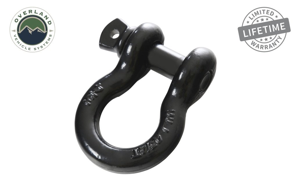 Recovery Shackle 19019901 3/4 4.75 Ton Black Overland Vehicle Systems