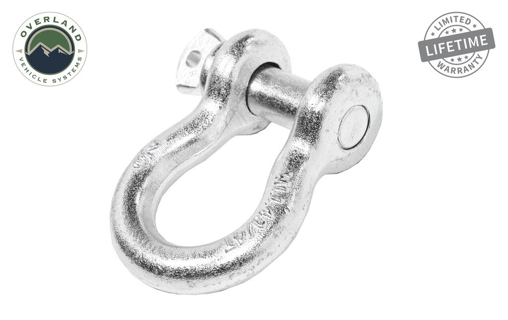Recovery Shackle 3/4 4.75 Ton Zinc - D Ring Recovery Shackle Overland Vehicle Systems