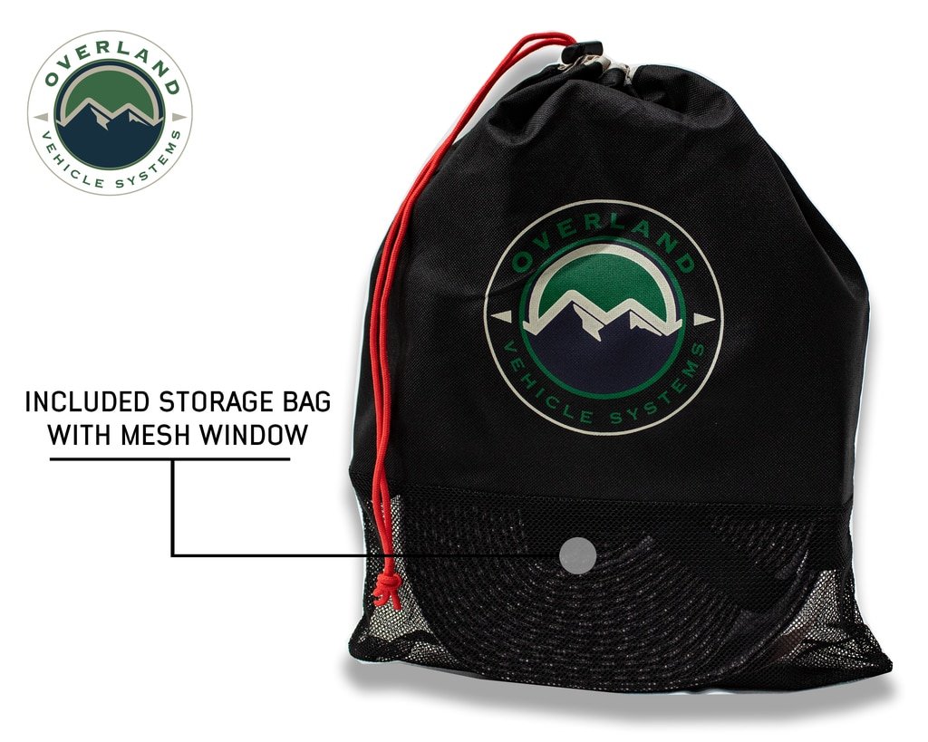 Tow Strap 30 30,000 lb. 3 x 30' Gray Storage Bag Overland Vehicle Systems - Image 4