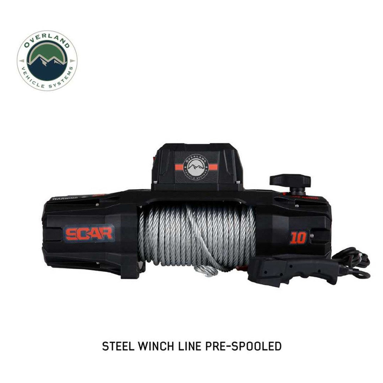 SCAR 10 - 10,000 lb. Winch With Steel Cable and Wireless Remote Overland Vehicle Systems - Image 10