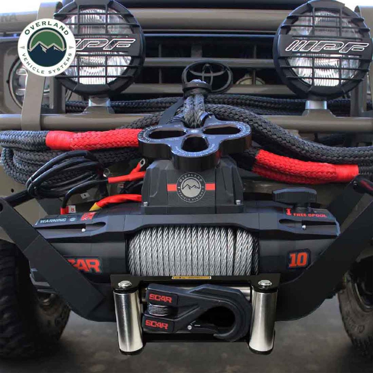 SCAR 10 - 10,000 lb. Winch With Steel Cable and Wireless Remote Overland Vehicle Systems - Image 12