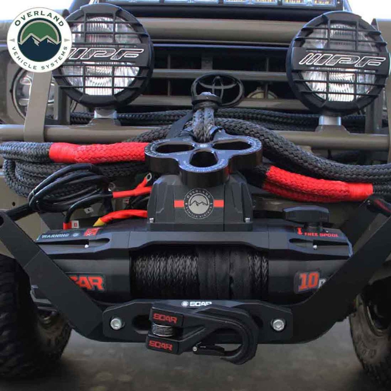 SCAR 10P - 10,000 lb. Winch With Synthetic Rope and Wireless Remote Overland Vehicle Systems - Image 12