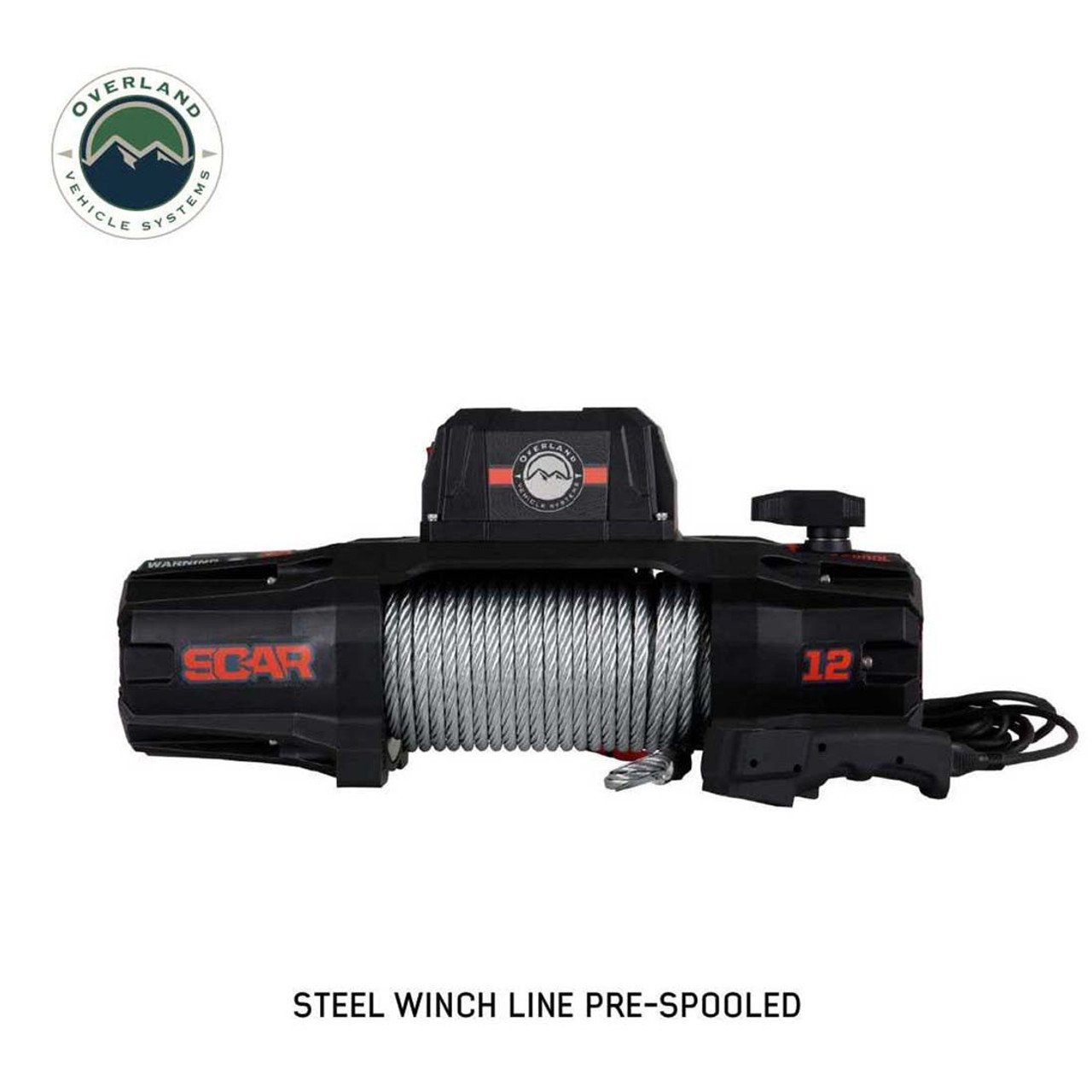SCAR 12 - 12,000 lb. Winch With Steel Cable and Wireless Remote Overland Vehicle Systems - Image 11