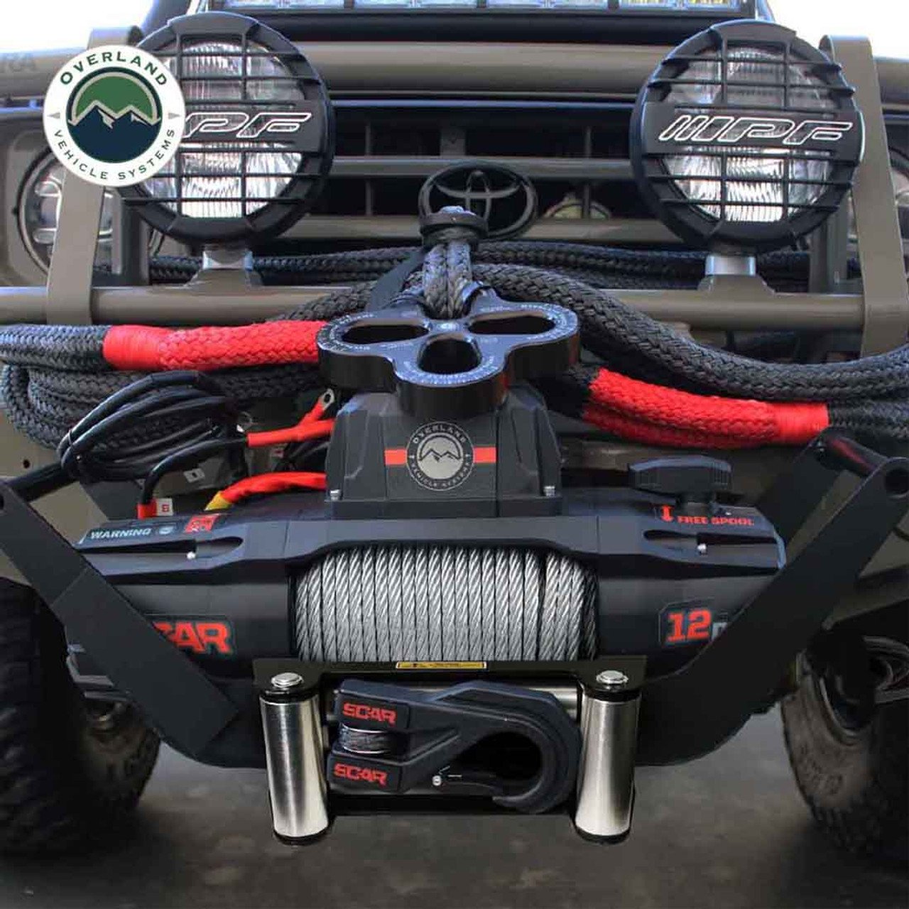 SCAR 12 - 12,000 lb. Winch With Steel Cable and Wireless Remote Overland Vehicle Systems - Image 12