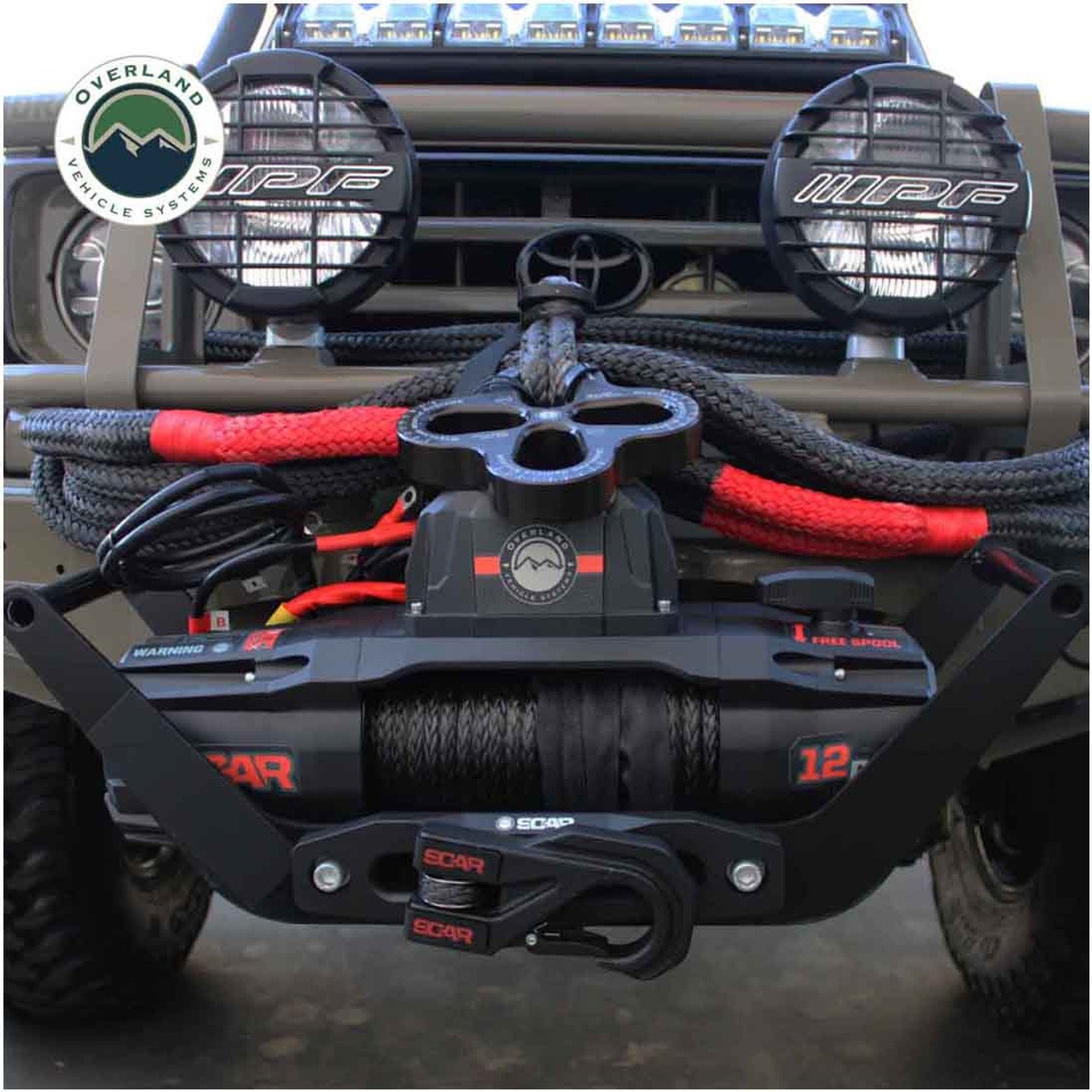 SCAR 12P - 12,000 lb. Winch With Synthetic Rope and Wireless Remote Overland Vehicle Systems - Image 12