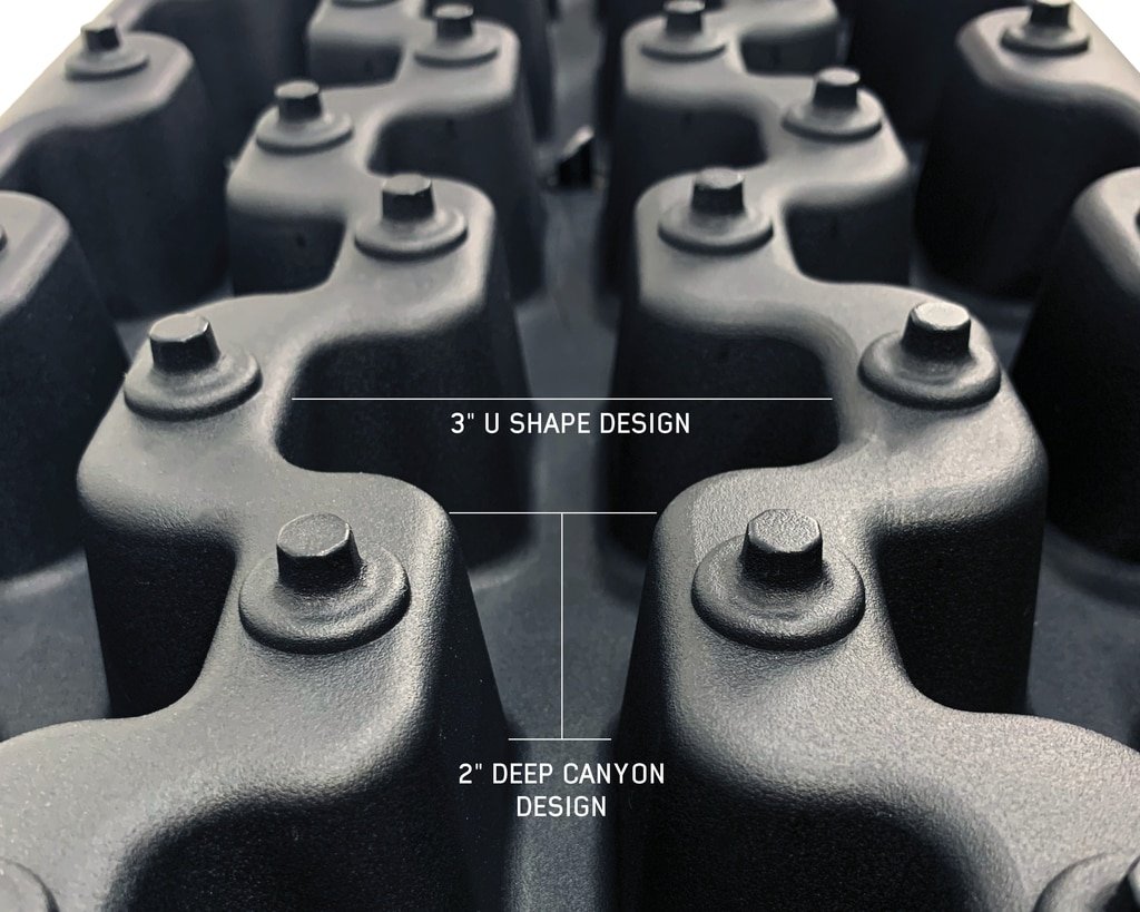 Recovery Ramps for 4WDs Gray/Black Universal + Storage Bag Overland Vehicle Systems - Image 3