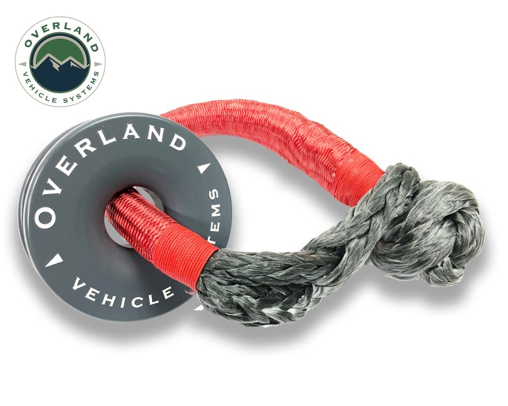 Recovery Snatch Ring 4.00 41,000 lb. Gray With Storage Bag Overland Vehicle Systems - Image 4