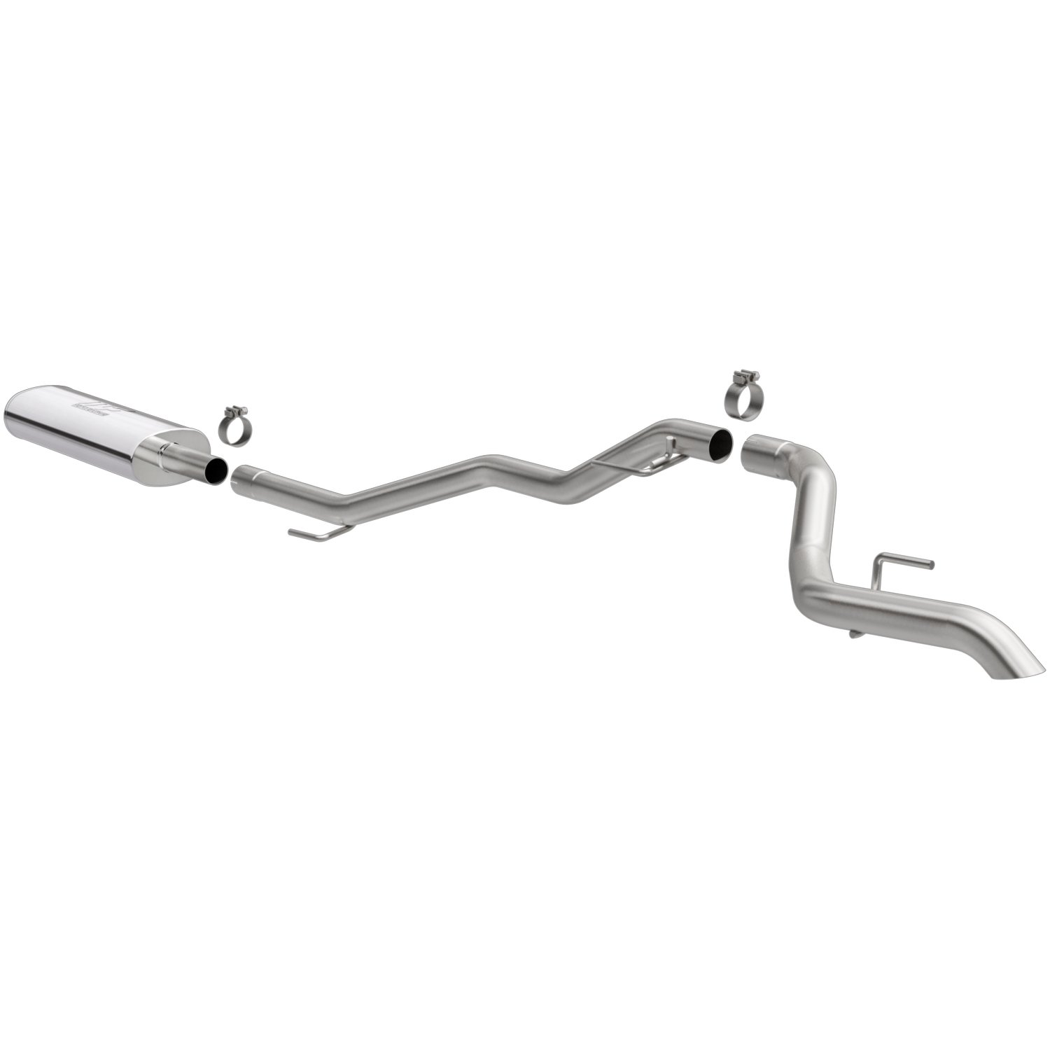 19486.jpg ~(35 lbs. 57X15X12)~ 2020 Gladiator V6 3.6L Rock Crawler Series Cat-Back Exhaust System 2.5 in tubing no tip exit style and stainless steel