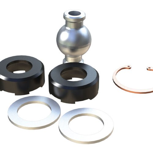 ~(0.3 lbs. 3X3X1)~ JK Small Front Upper Long Adjustable Control Arm Rebuild Kit - Frame End