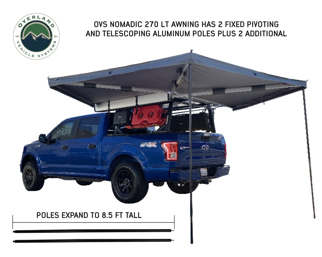 270 Degree Awning Free Standing - Nomadic 270 LT - Dark Gray Overland Vehicle Systems - Image 4