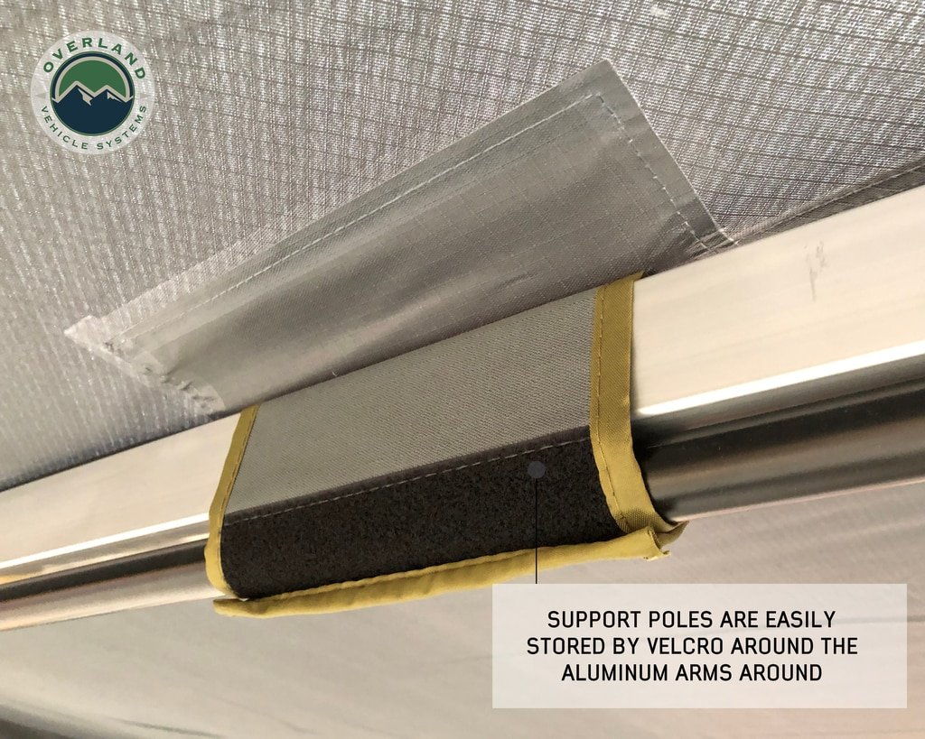 270 Degree Awning Free Standing - Nomadic 270 LT - Dark Gray Overland Vehicle Systems - Image 8