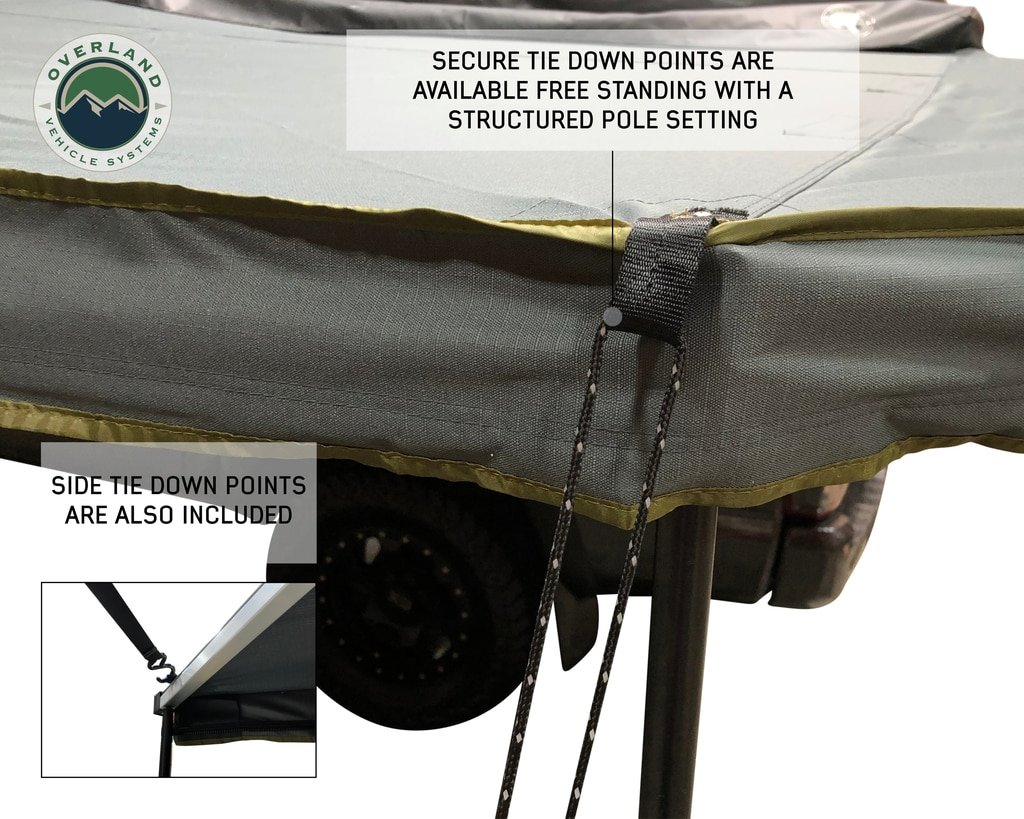 270 Degree Awning Free Standing - Nomadic 270 LT - Dark Gray Overland Vehicle Systems - Image 9