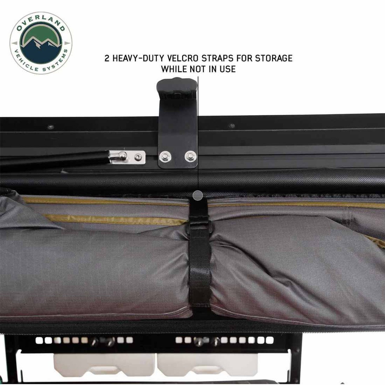 HD Nomadic 180 LTE - Awning, Grey Body, Green Trim and Black Travel Cover Overland Vehicle Systems - Image 11