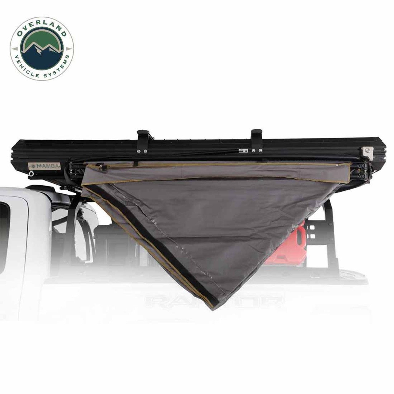 HD Nomadic 180 LTE - Awning, Grey Body, Green Trim and Black Travel Cover Overland Vehicle Systems - Image 12