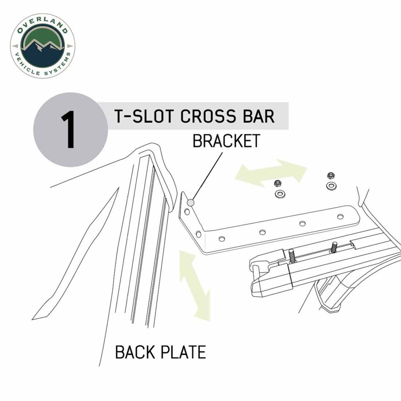 HD Nomadic 180 LTE - Awning, Grey Body, Green Trim and Black Travel Cover Overland Vehicle Systems - Image 14