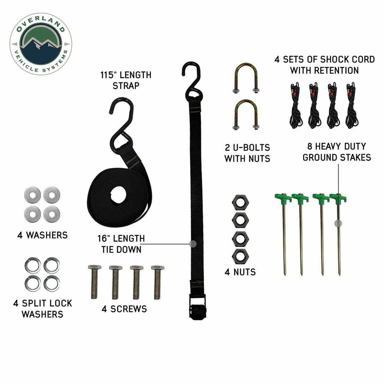 HD Nomadic 180 LTE - Awning, Grey Body, Green Trim and Black Travel Cover Overland Vehicle Systems - Image 16