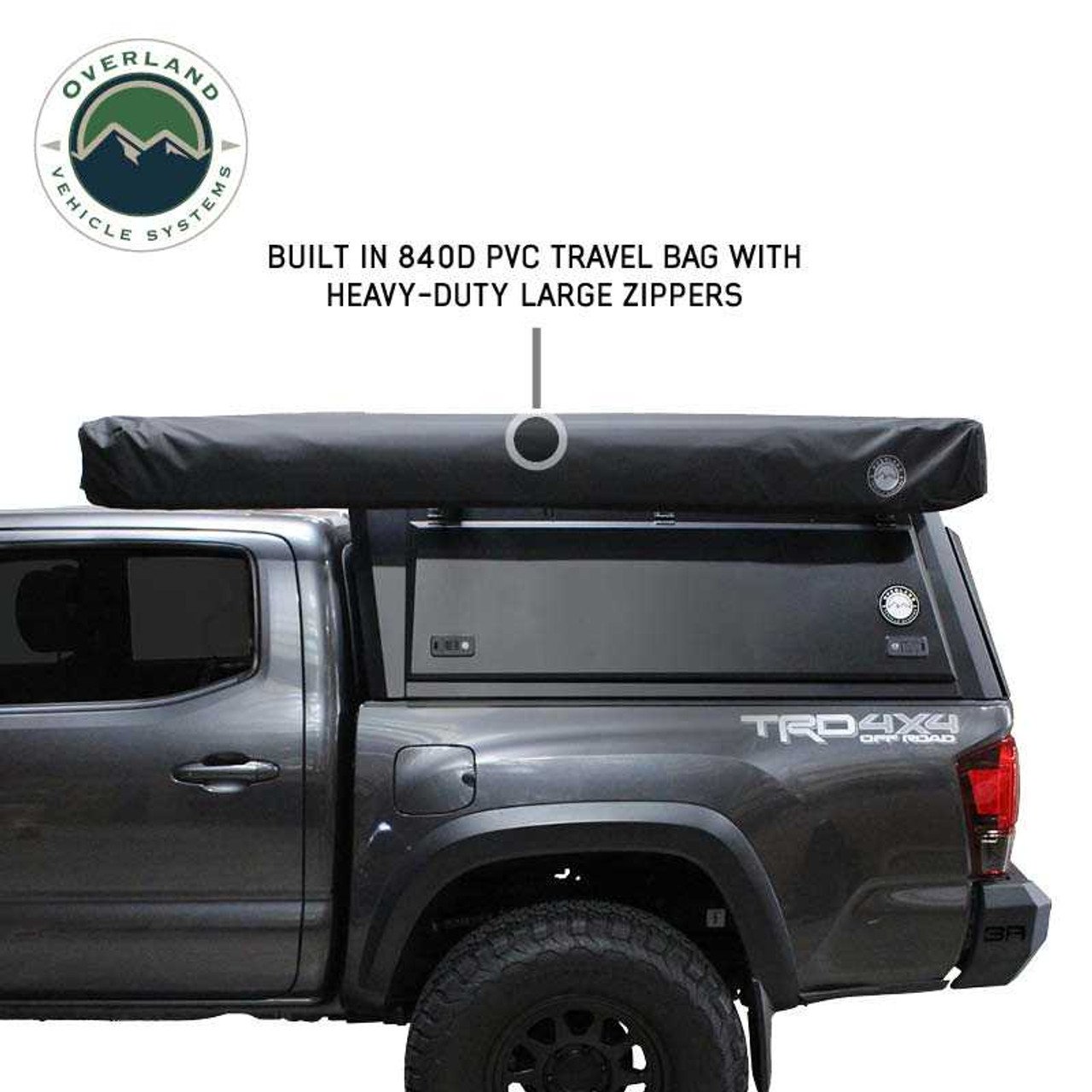 XD Nomadic 270 - Awning W/Lights and Black Out , Driver Side, Black Body, Black Trim and Black Travel Cover Overland Vehicle Systems - Image 11