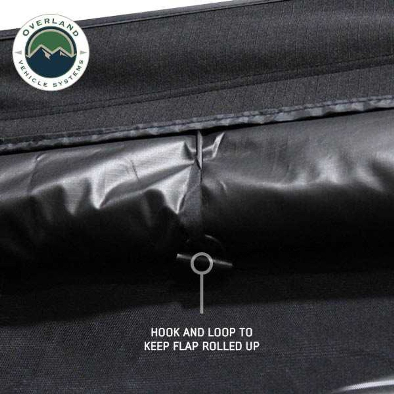 XD Nomadic 270 - Awning Wall 1 W/Black Out, Driver Side, Black Body, Black Trim W/Storage Bag Overland Vehicle Systems - Image 6