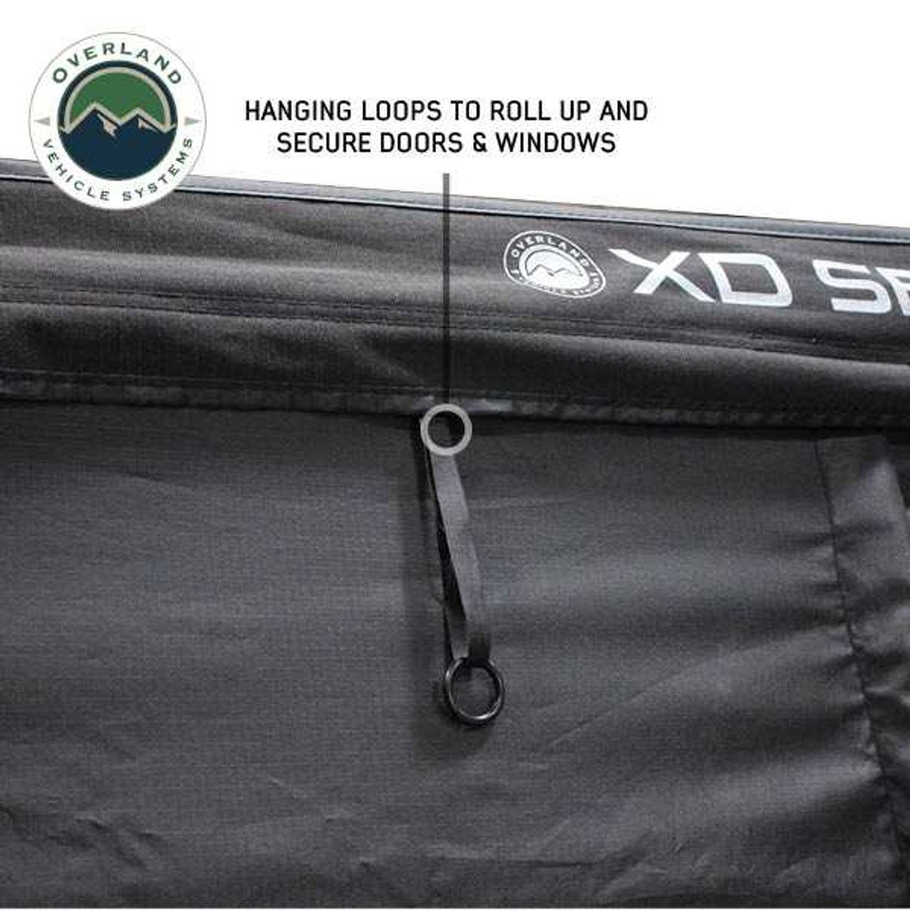 XD Nomadic 270 - Awning Wall 2 W/Black Out, Passenger Side, Black Body, Black Trim W/Storage Bag Overland Vehicle Systems - Image 11