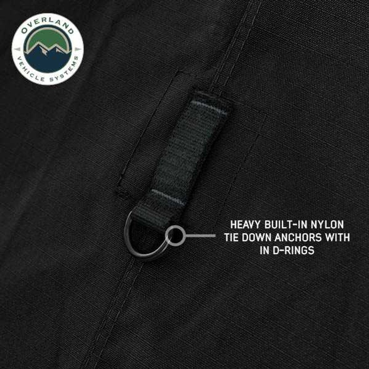 XD Nomadic 270 - Awning Wall 3 W/Black Out, Driver Side, Black Body, Black Trim W/Storage Bag Overland Vehicle Systems - Image 9