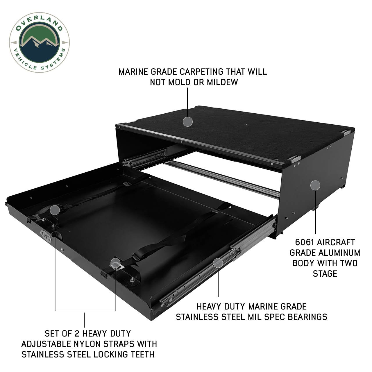 Large Cargo Drawer With Slide Out - Overland Cargo Box Overland Vehicle Systems - Image 2