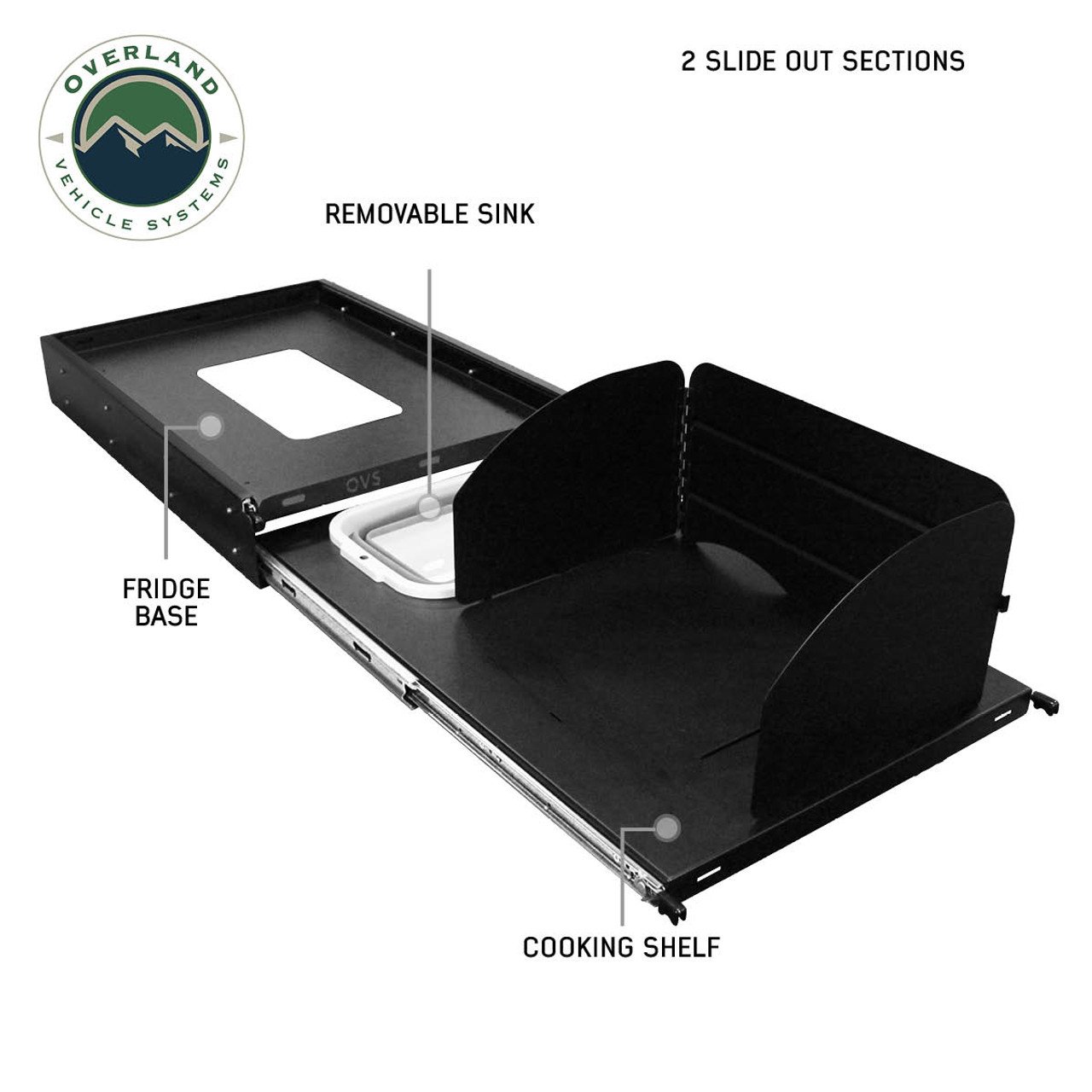 Large Refrigerator Tray and Sink Organizer Overland Vehicle Systems - Image 2